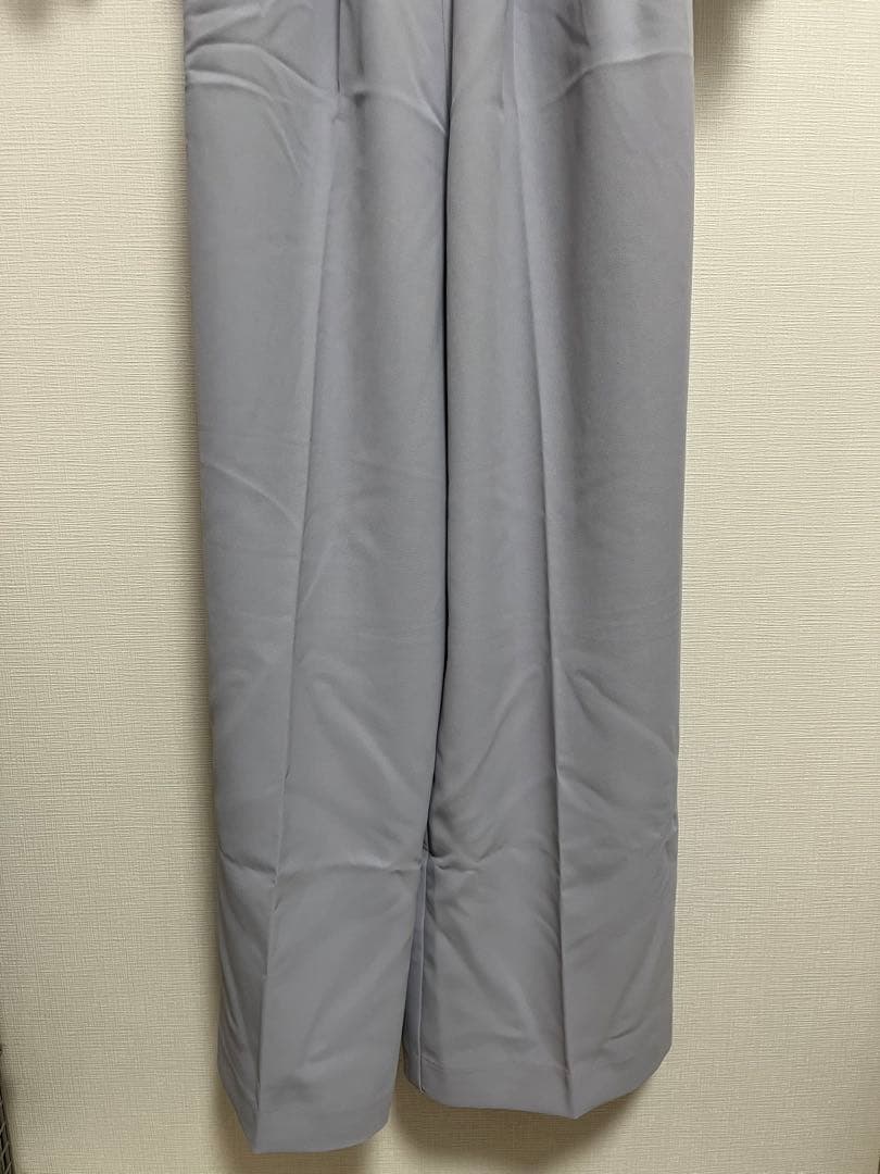 2WAY BIJOU RUFFLE TOP SET ROMPERS サックス S