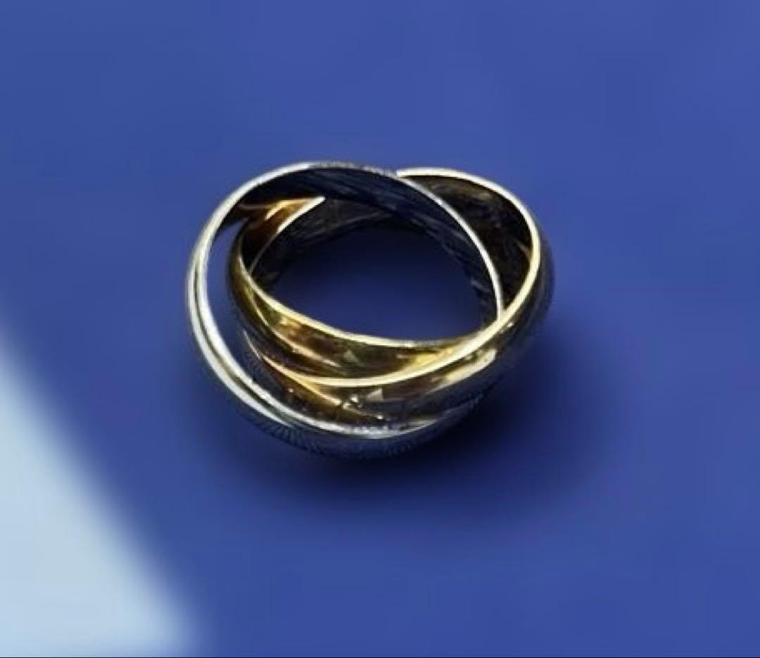 み*み様 カルティエ トリニティリング 3連 750 (K18) 51号 7.6