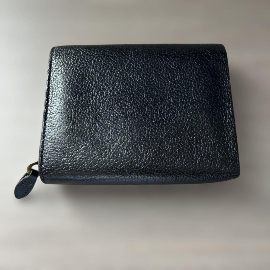 イルビゾンテ 財布 IL BISONTE 2つ折り　レザーウォレット 黒