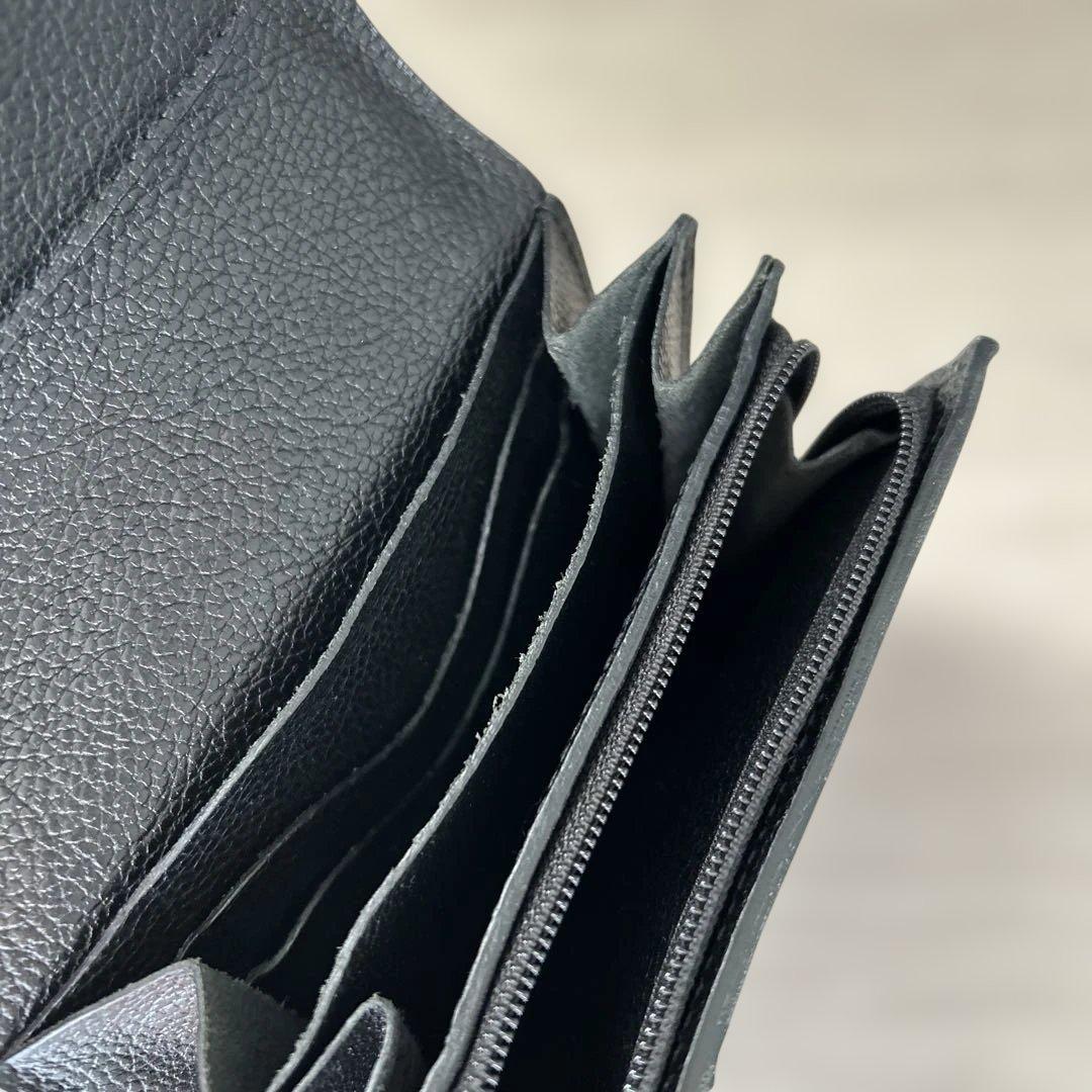 イルビゾンテ 財布 IL BISONTE 2つ折り　レザーウォレット 黒