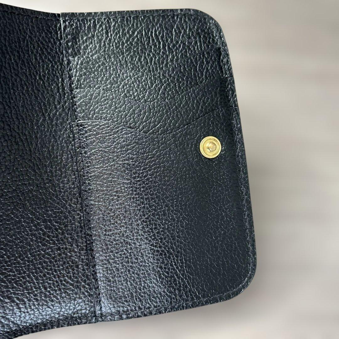 イルビゾンテ 財布 IL BISONTE 2つ折り　レザーウォレット 黒