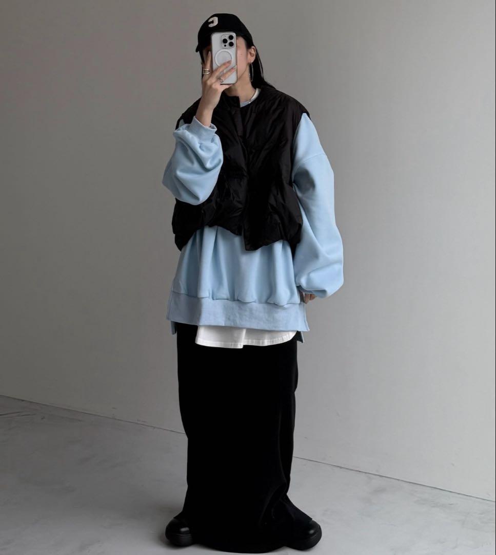 エッグショートダウンベスト ベージュ