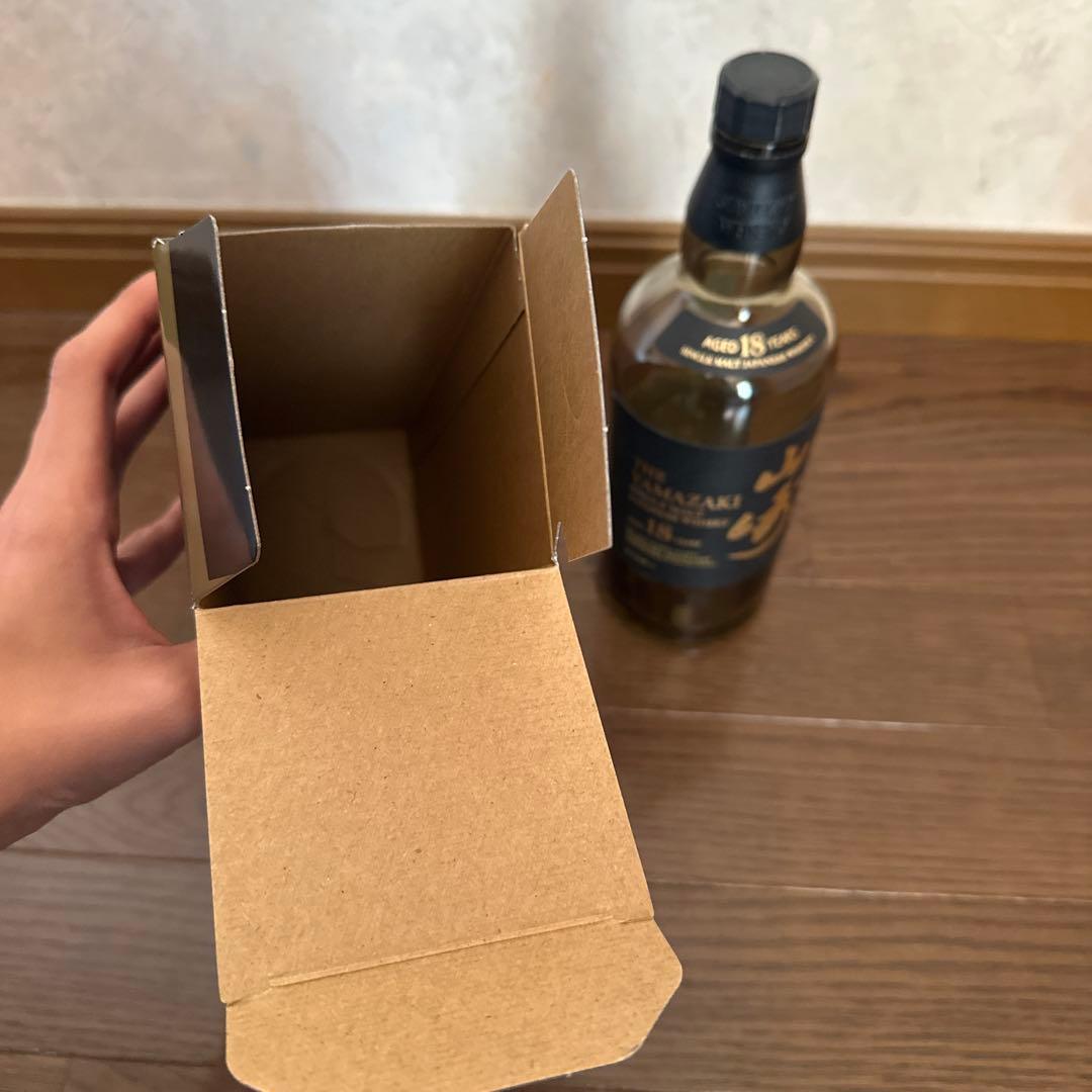 【空瓶・空箱】山崎 18年 シングルモルトウイスキー