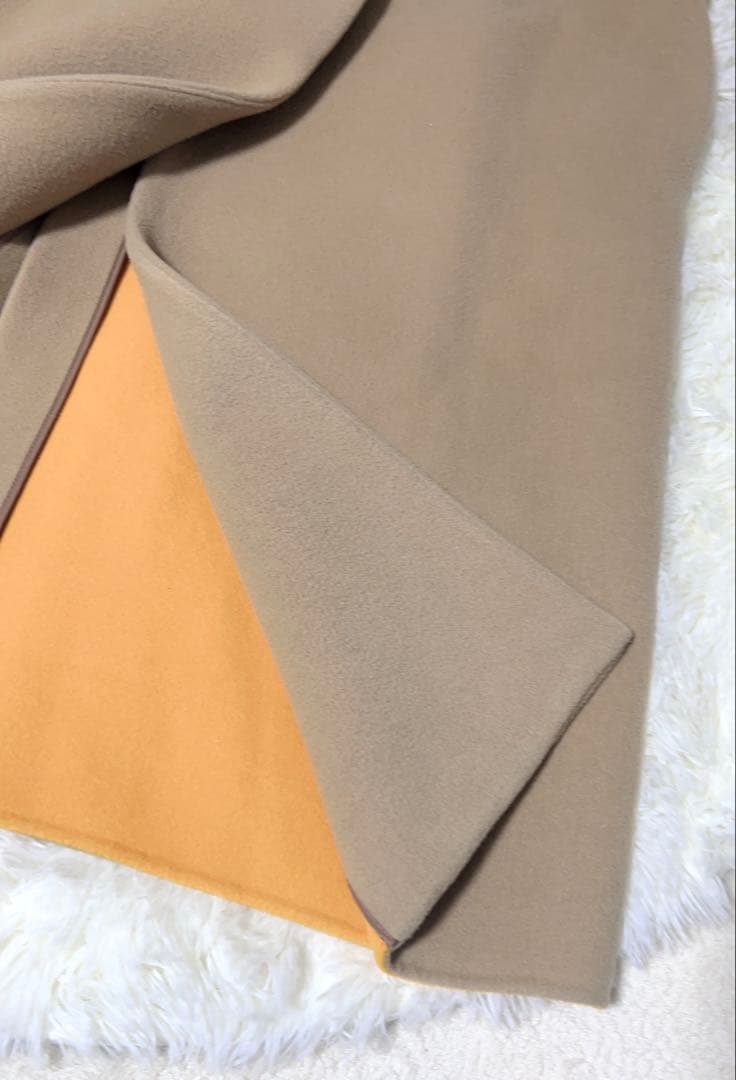 人気❣️出品1/31まで　エンフォルド　ノーカラーコート　ダブルフェイス　38