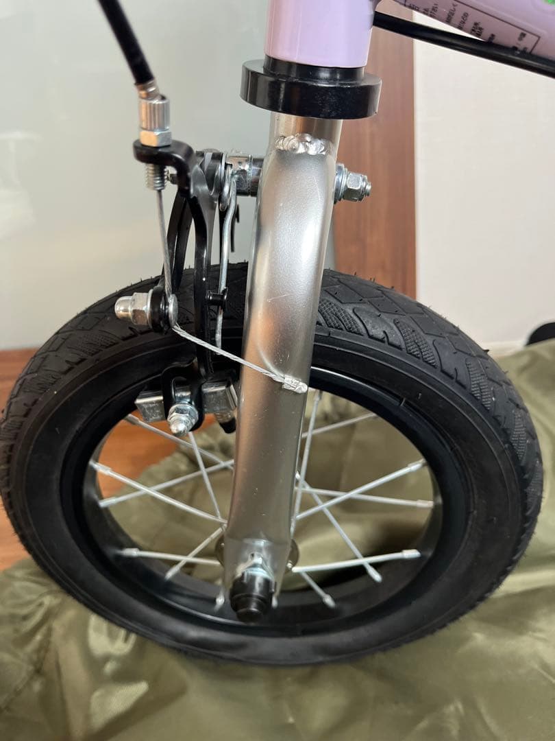 へんしんバイク2 パープル 12インチ おでかけバッグ＋メット付／品川区手渡し