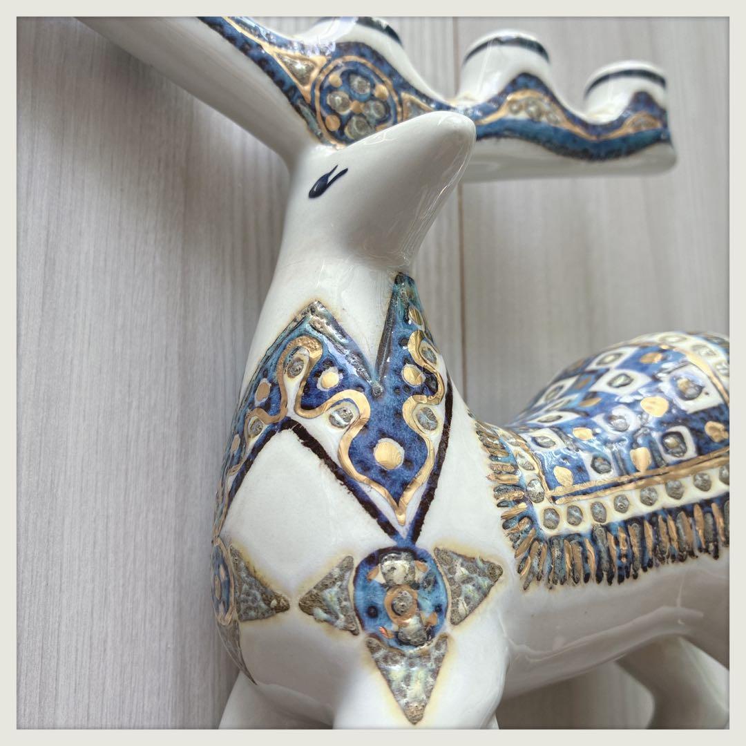 ロイヤルコペンハーゲン　ヴィンテージ　トナカイキャンドルスタンド