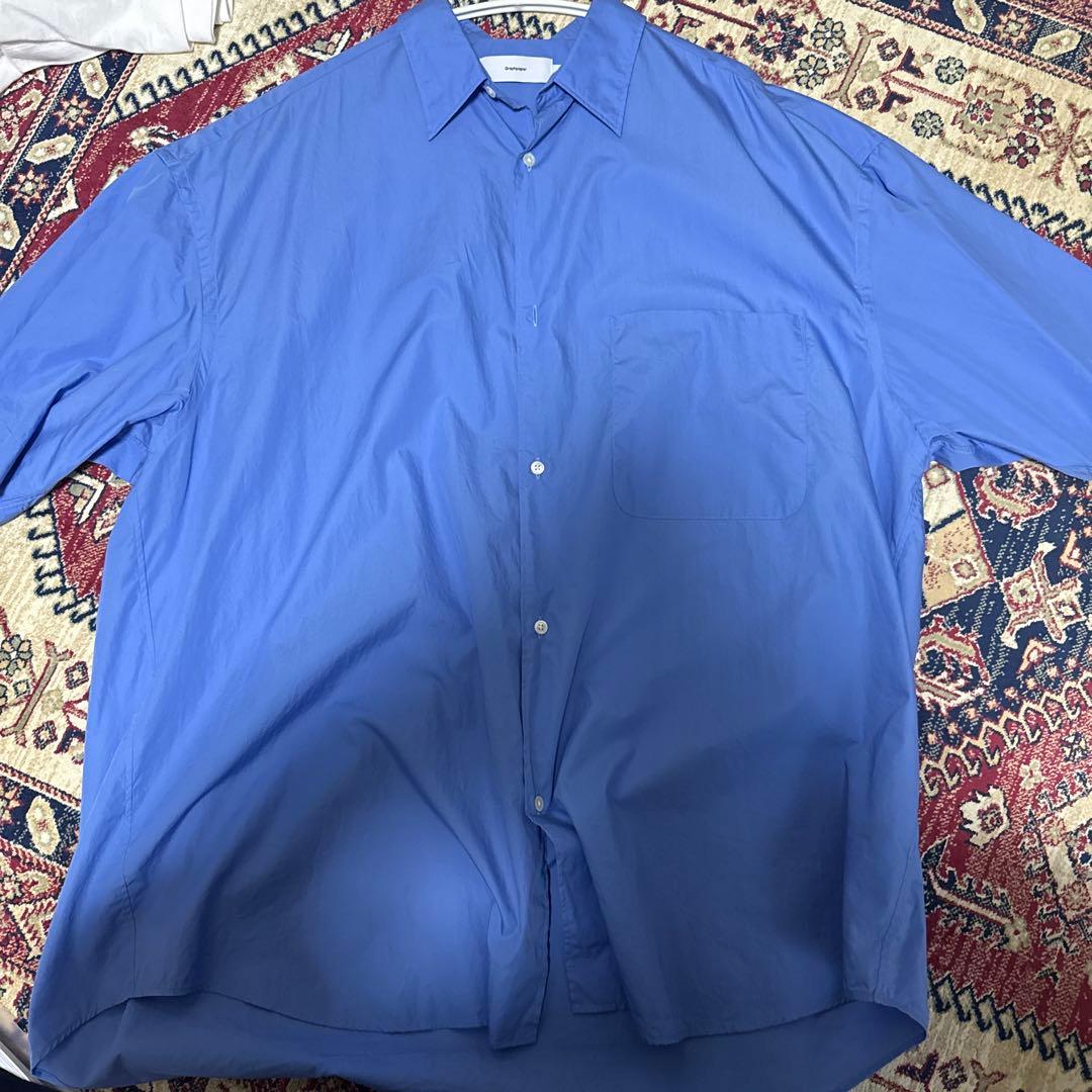 トップス Broad S/S Oversized RegularCollar Shirt