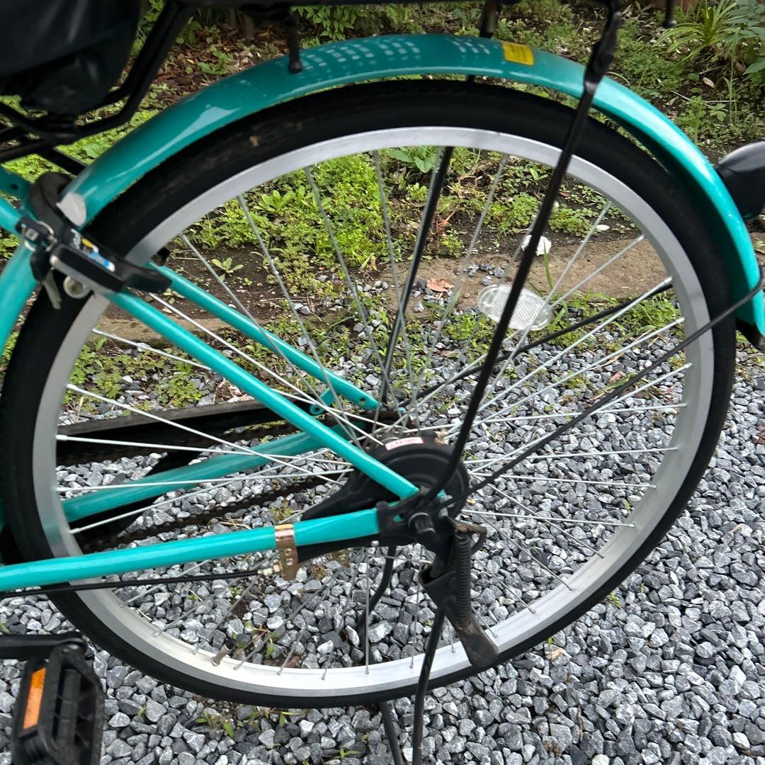 Rosellyシティサイクル アクアブルー　26c