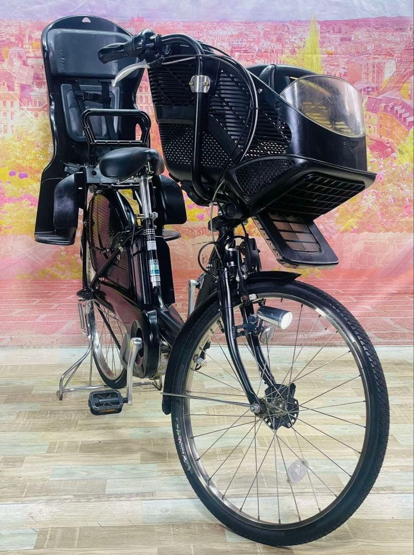 K2449 電動自転車 ブリヂストン アンジェリーノ子供乗せ 26インチ送料無料