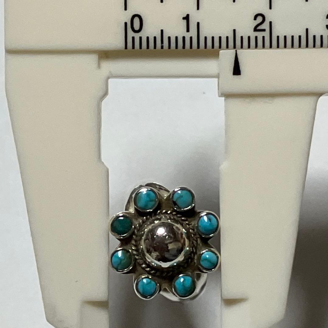 SILVER 925 シルバーリング インディアンジュエリー ターコイズ 10号