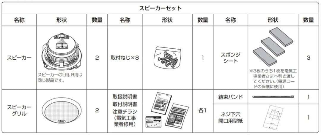LIXILフルデジタルサウンドシステム用スピーカー補修用　BAB-4A-SP2