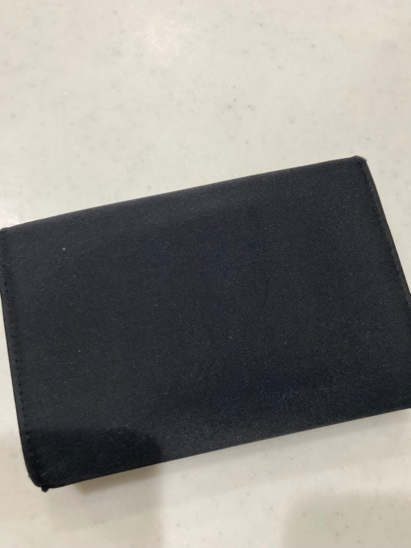 PRADA ブラック ナイロン 二つ折り財布