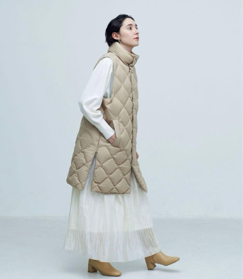 【TAION/タイオン】別注ダイヤキルトダウンジレ