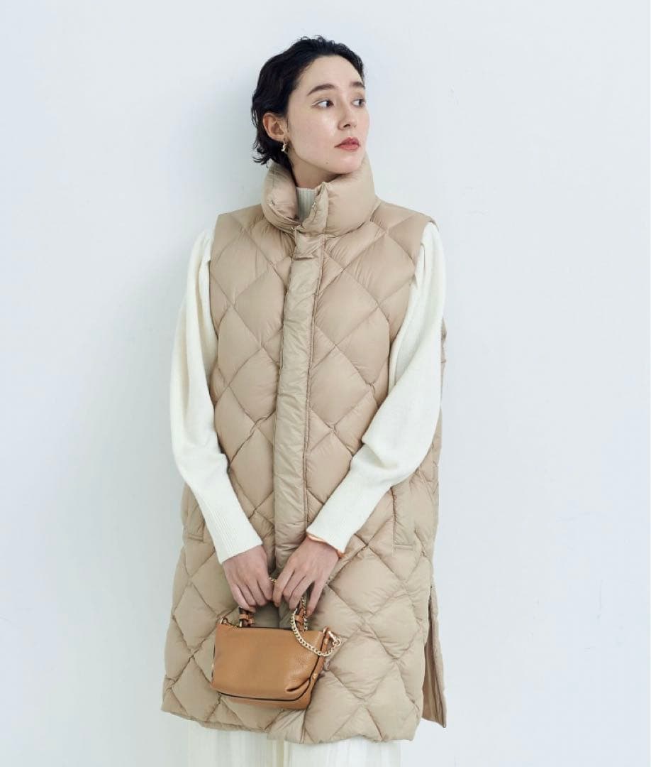 【TAION/タイオン】別注ダイヤキルトダウンジレ