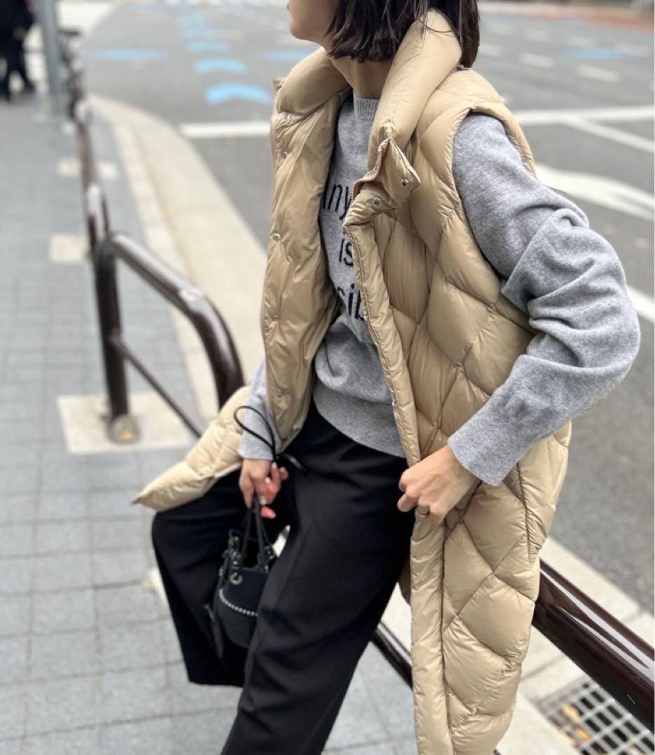 【TAION/タイオン】別注ダイヤキルトダウンジレ