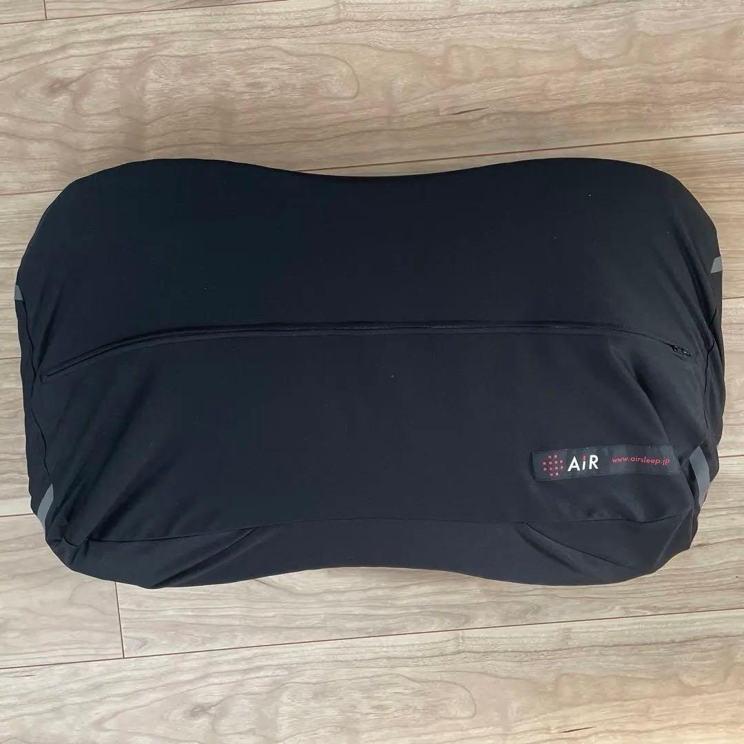 【美品】まくら 62×38×11cm ブラック・レッド