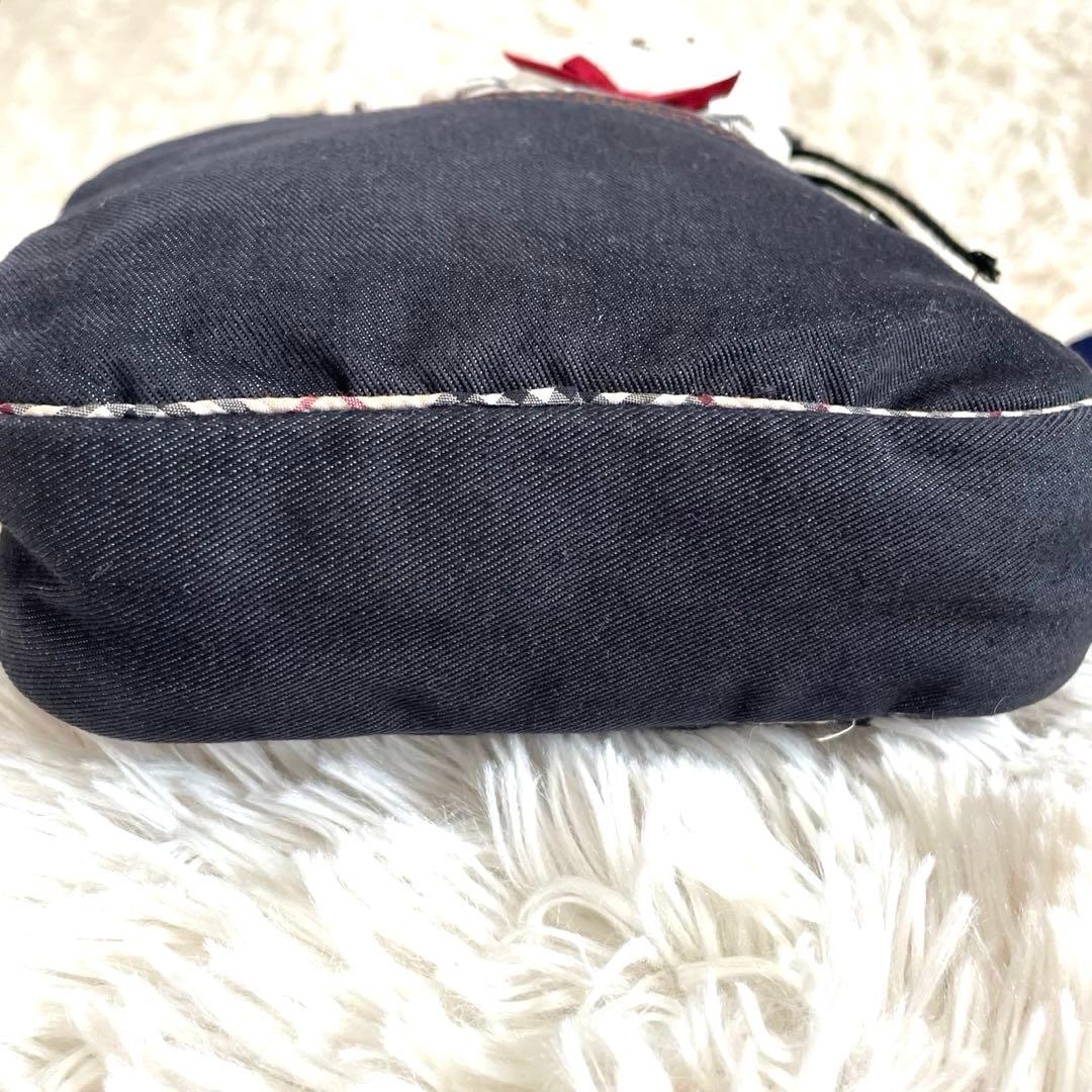 希少◾️美品✨バーバリー　キッズ　デニム　ボディバッグ　ワンショルダー　三陽商会