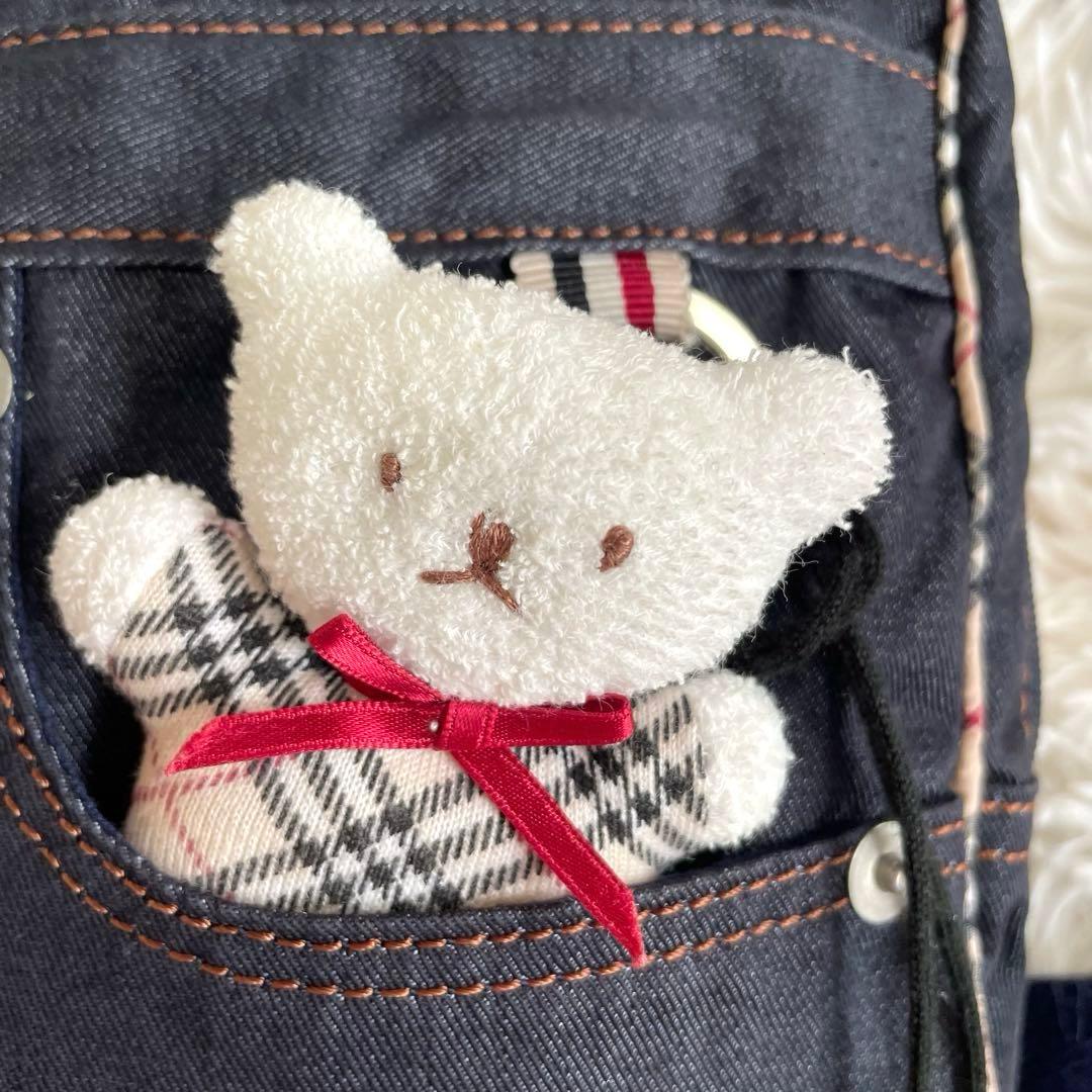 希少◾️美品✨バーバリー　キッズ　デニム　ボディバッグ　ワンショルダー　三陽商会