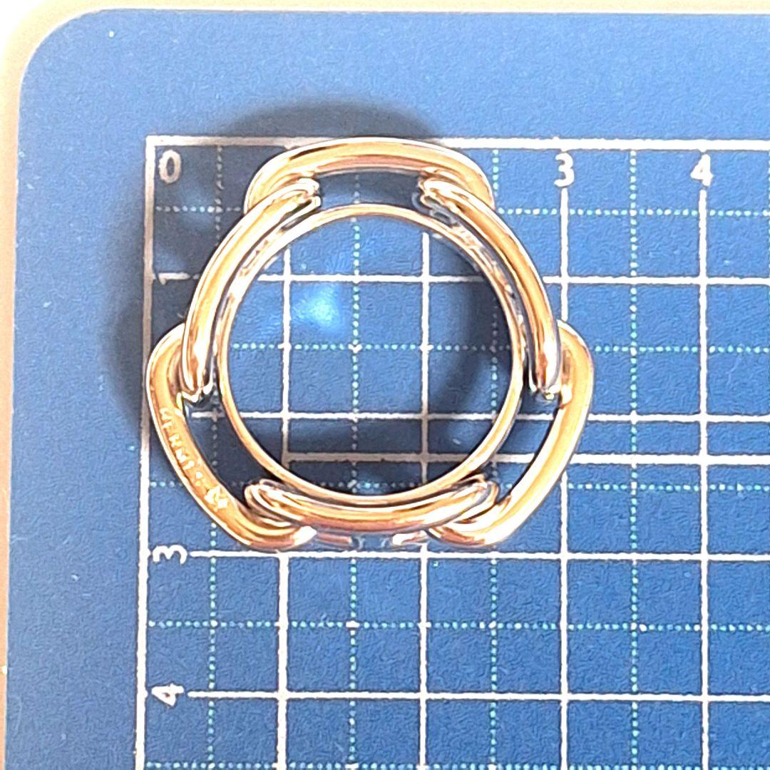 ス*ー様 HERMES ルカデ シェーヌダンクル スカーフリング シルバー