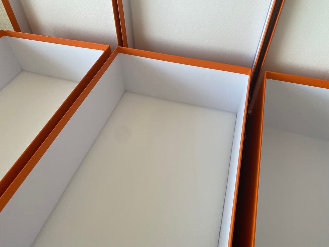 HERMES エルメス 空箱 & リボン 3セット 25.5×38×13.5