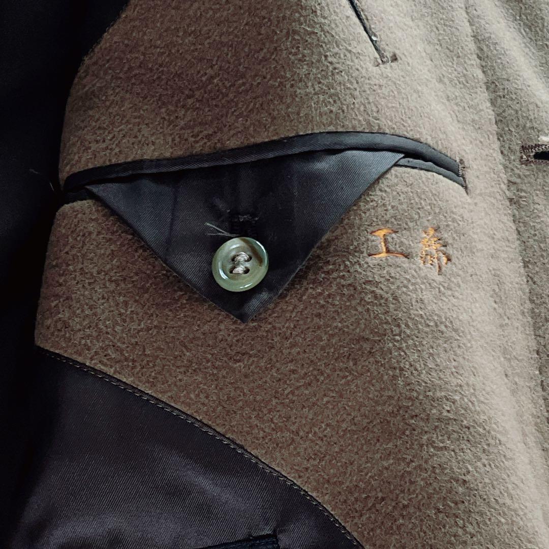 ロロピアーナ生地 カシミヤ100% ステンカラーコート ブラウンキャメル90A4