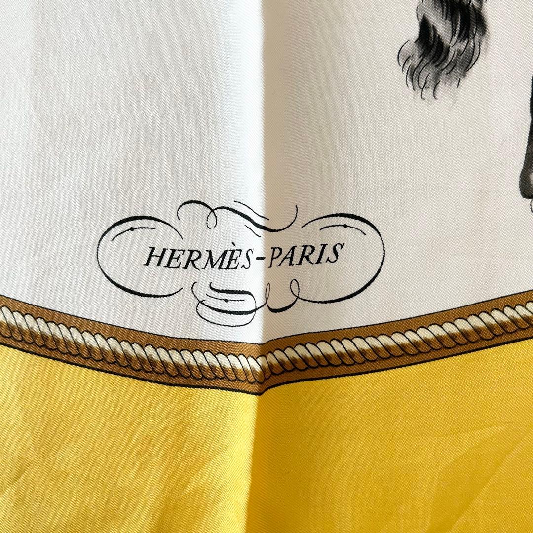 HERMÈS エルメス カレ90 REPRISE 馬と騎手のシルクスカーフ