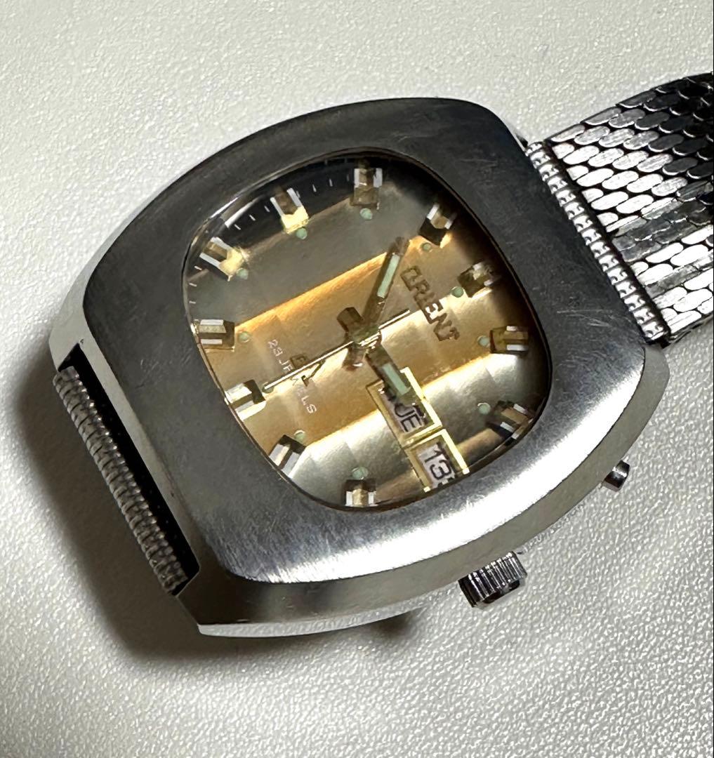 【希少】ORIENT クロノエース ジャガーフォーカスビンテージ 23石腕時計