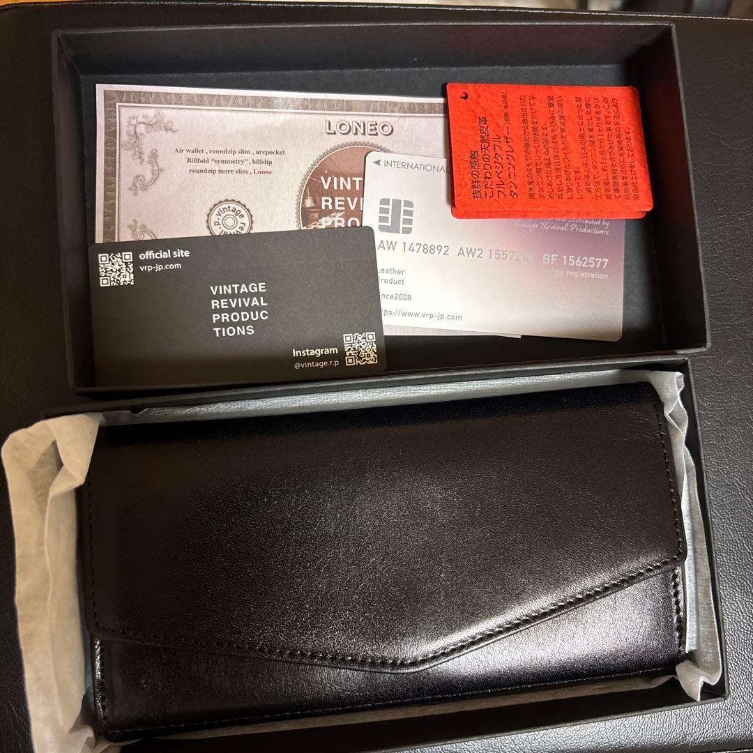 VINTAGE REVIVAL PRODUCTIONS 長財布 ブラック　ロネオ