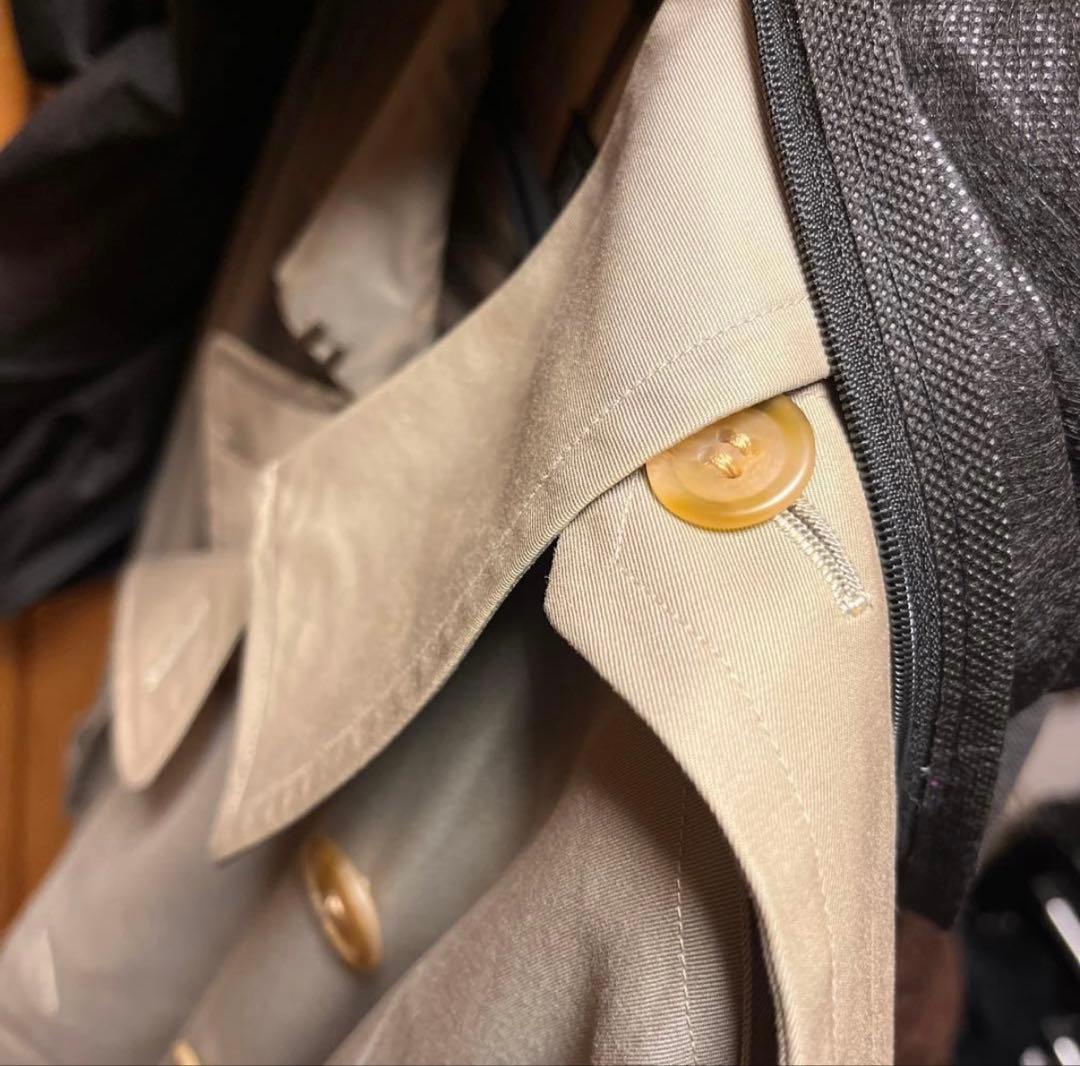 【美品】Burberryトレンチコート裏チェック冬メンズ 94-175(M相当)