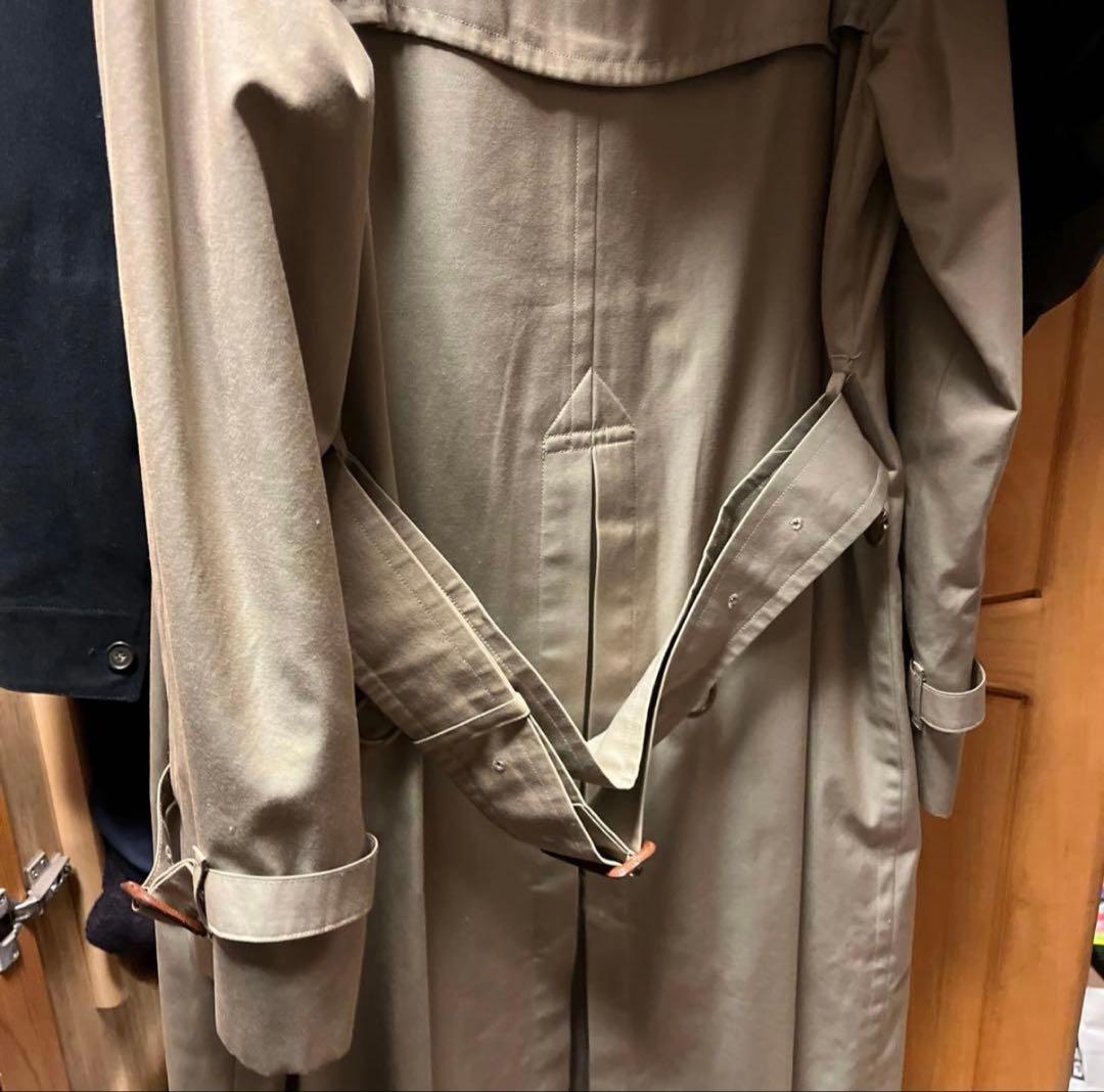 【美品】Burberryトレンチコート裏チェック冬メンズ 94-175(M相当)