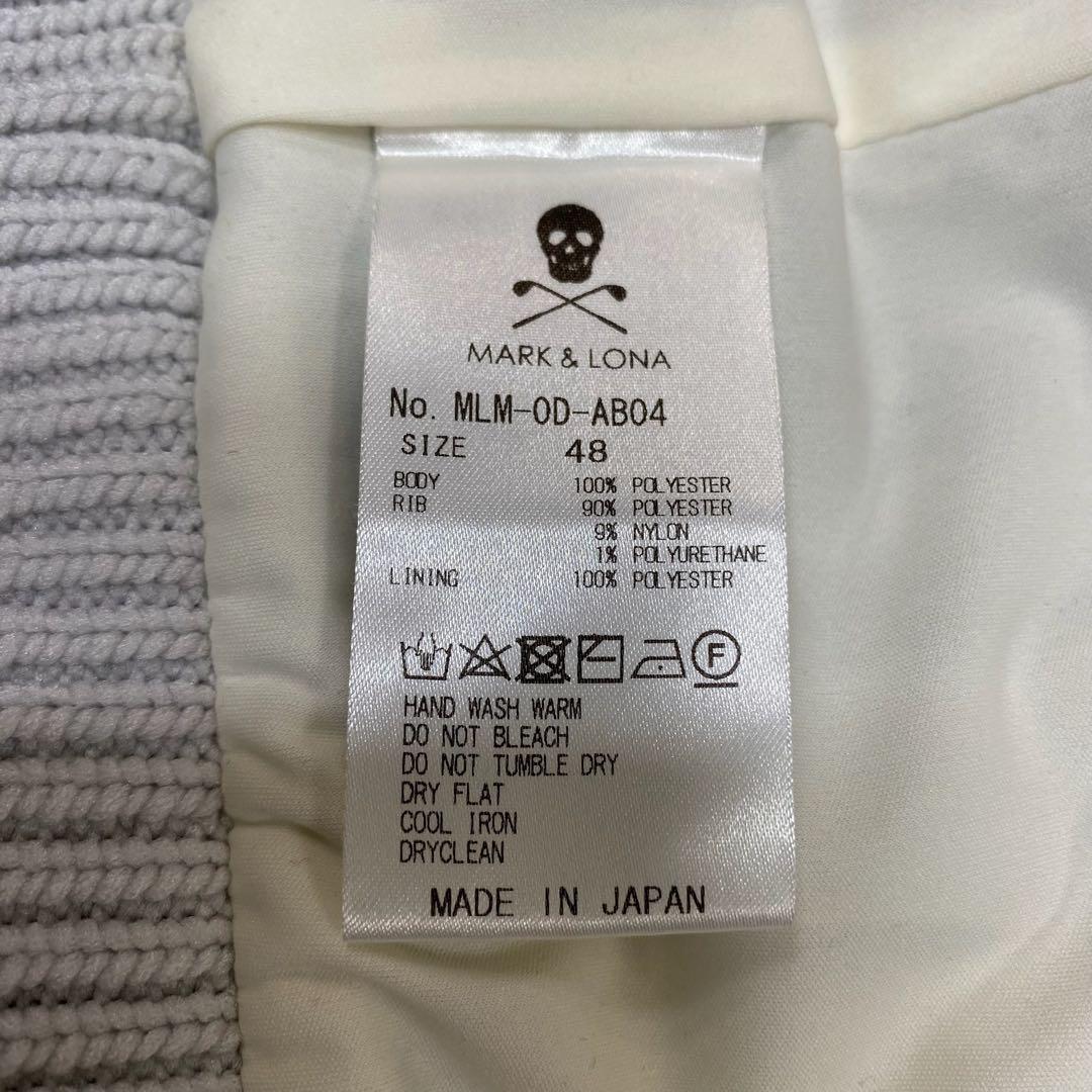 マークアンドロナ 裏地付 ニットセーター グレー系 ゴルフウェア 48