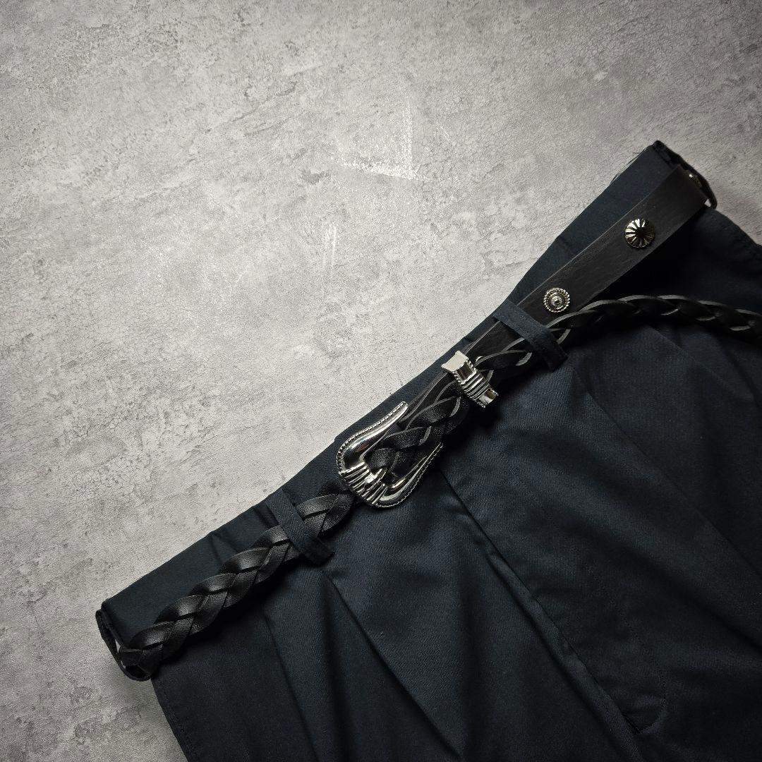 スタッズ　レザー　ベルト　ハンドメイド　bero3-99