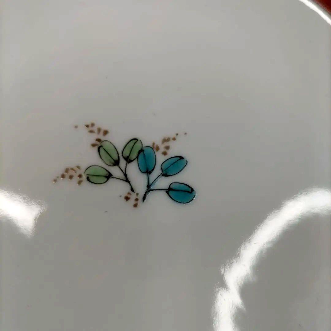 人間国宝　吉田美統　九谷焼　金彩　7寸皿　5客セット　共箱　共布　陶歴付