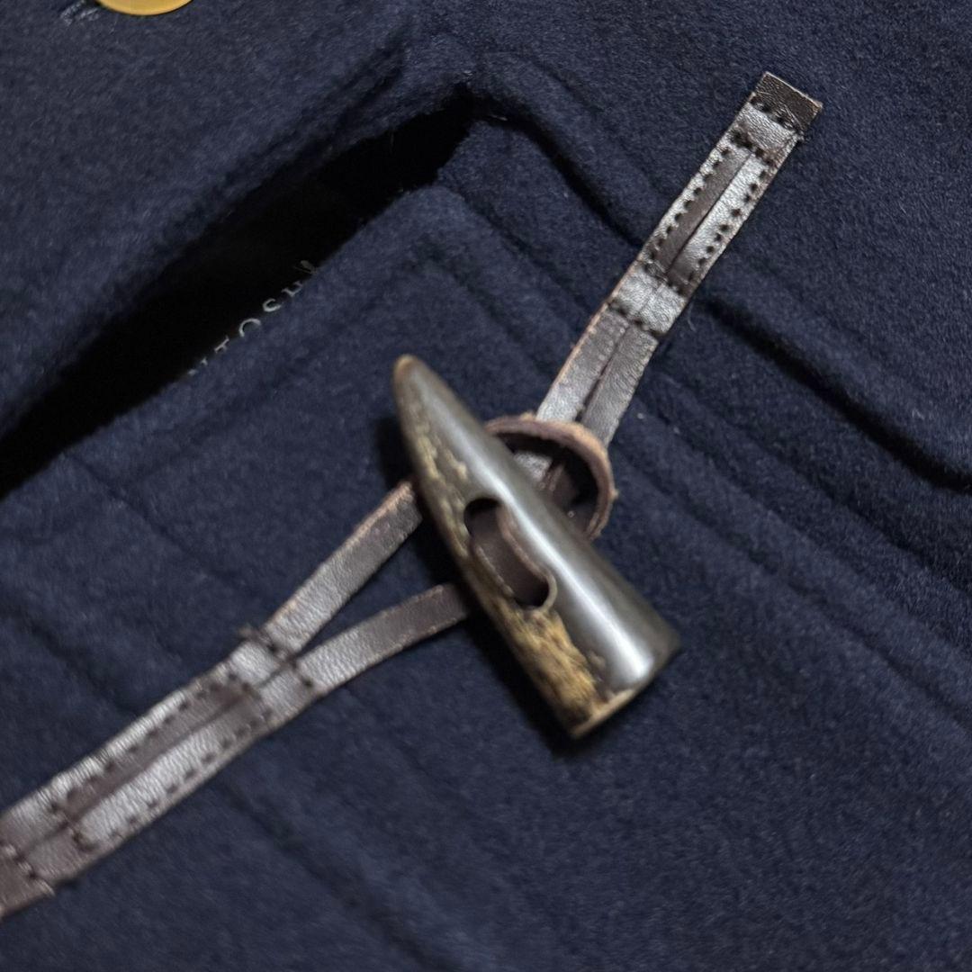 美品 マッキントッシュロンドン ダッフルコート ロング 紺 トグル