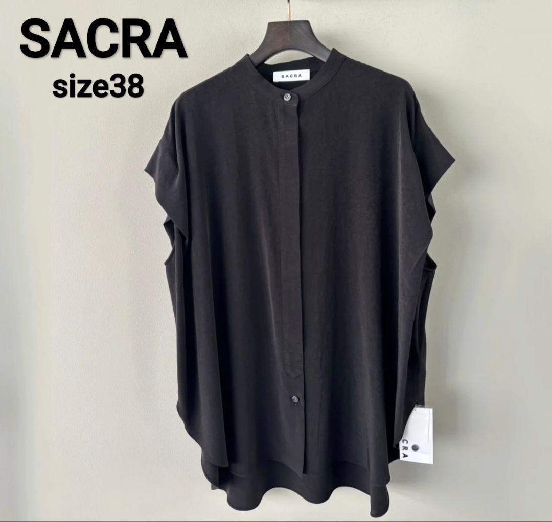 SACRA サクラ トリアセマイクロクレープトップ ブラウス