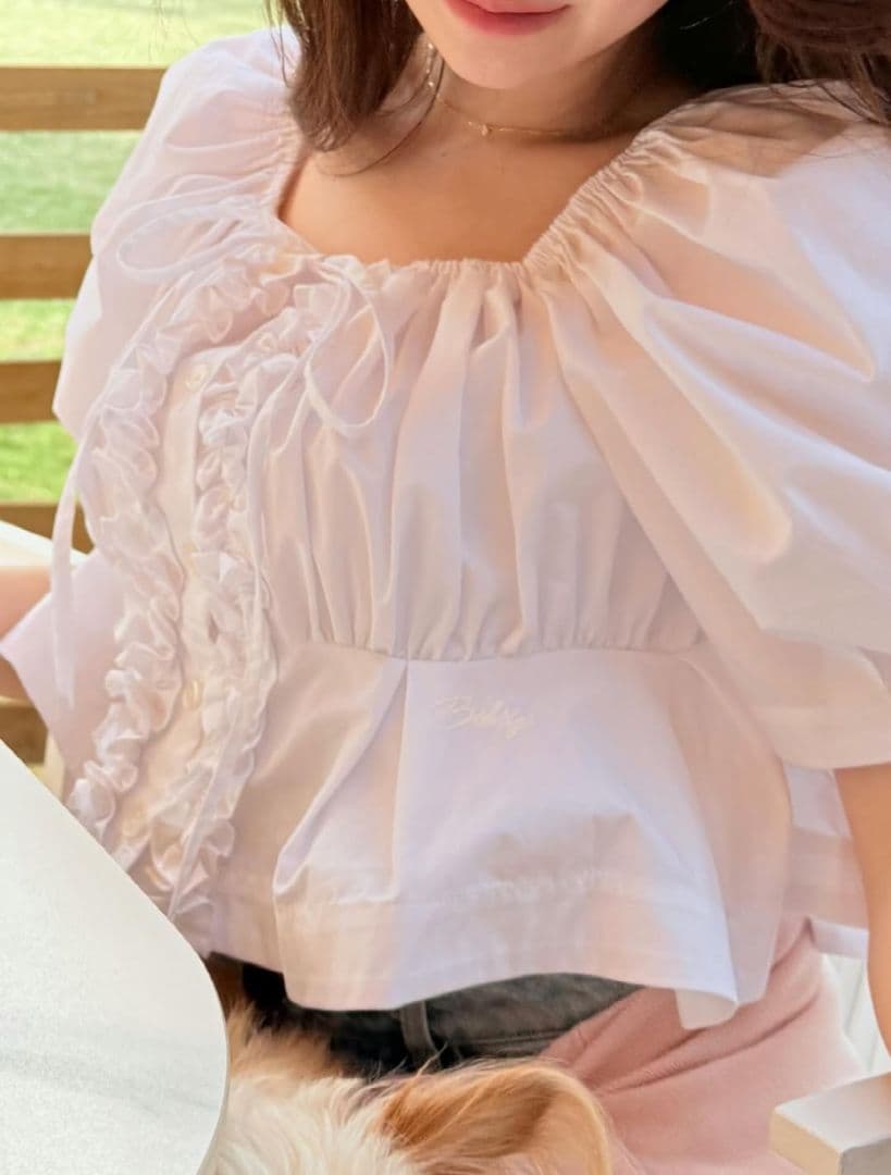 【正規品】 Bibiy CYNTHIA CROPPED BLOUSE