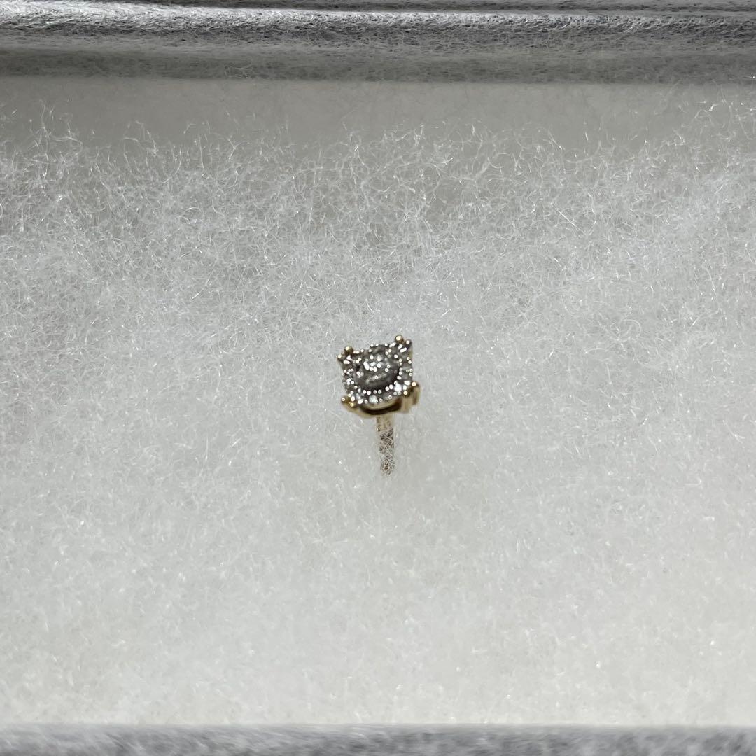 【美品】AVALANCHE ダイヤモンド 10K イエローゴールド ピアス 1個