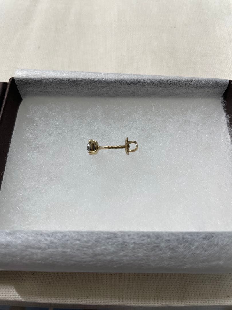 【美品】AVALANCHE ダイヤモンド 10K イエローゴールド ピアス 1個