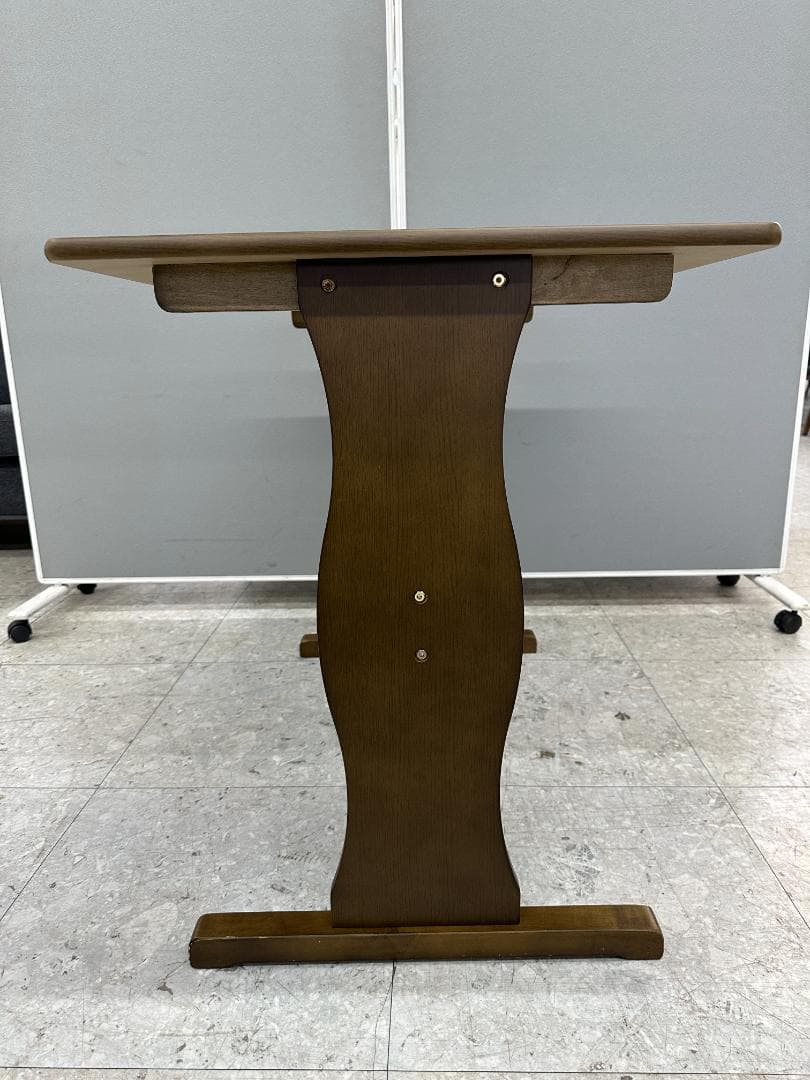 ダイニングテーブルセット　ベンチ×2　ブラウン