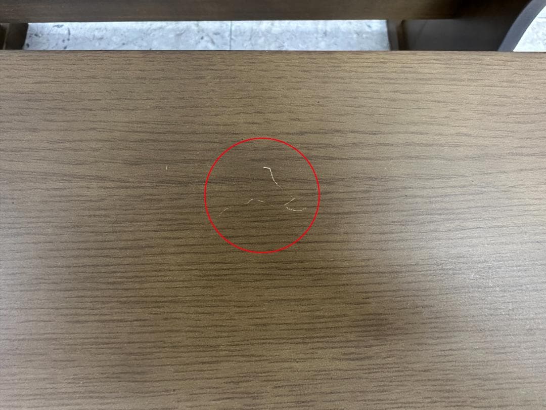 ダイニングテーブルセット　ベンチ×2　ブラウン