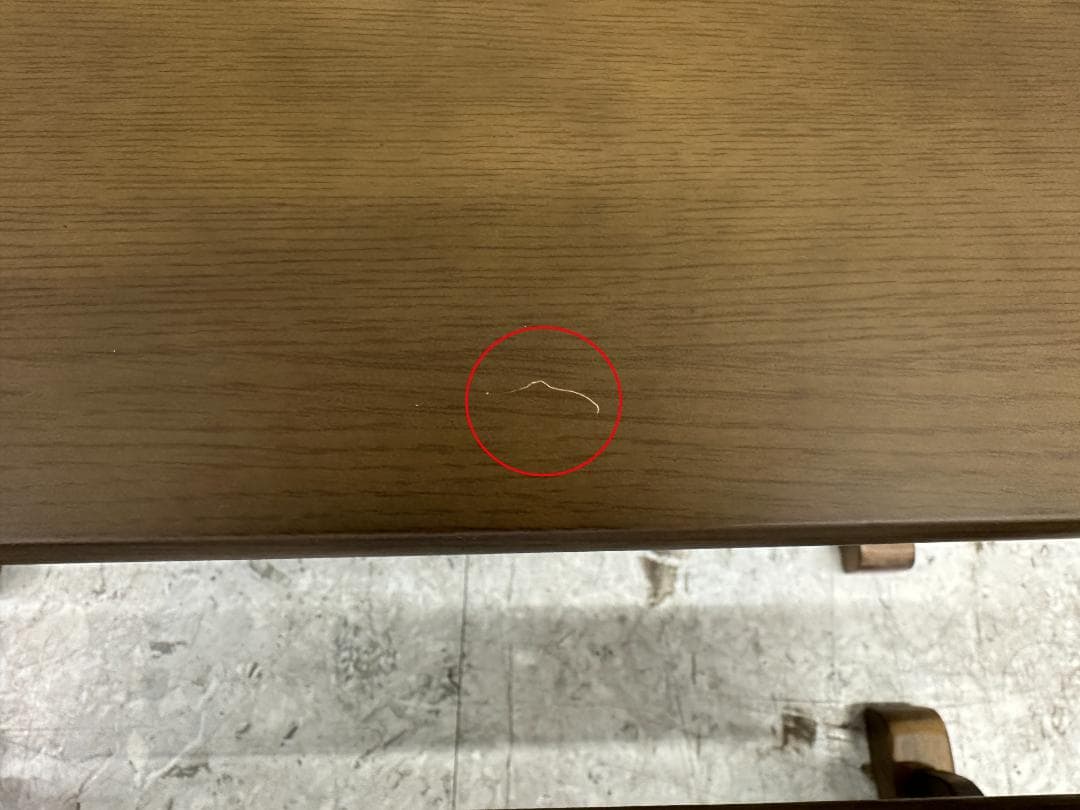 ダイニングテーブルセット　ベンチ×2　ブラウン