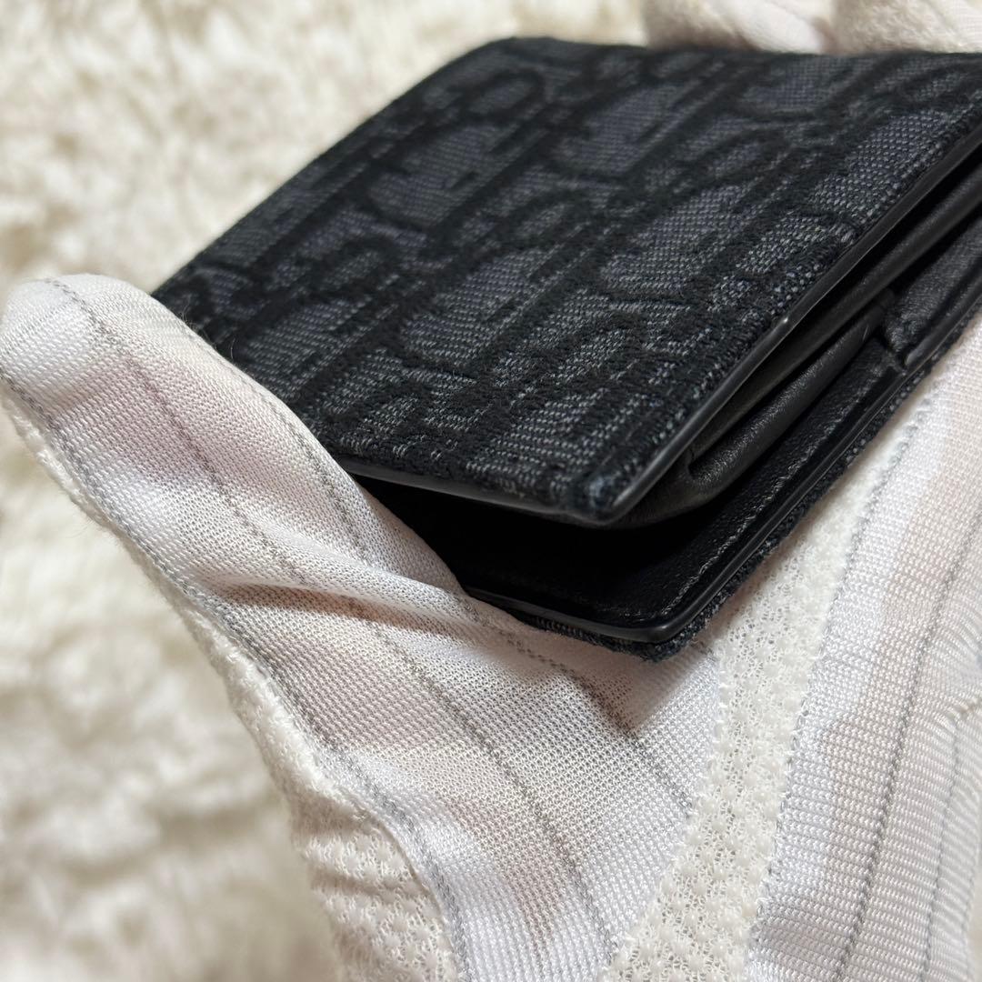 【美品】ディオール　ケース　オブリーク　ジャカード　メンズ