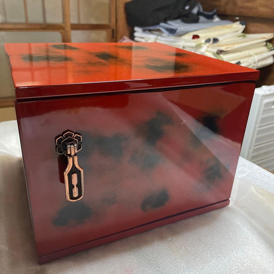 根来塗 小引出し 小箪笥 新品未使用 箱付き
