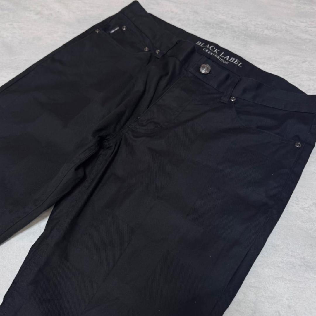 【美品】ブラックレーベル クレストブリッジ シャドーチェック LLサイズ 黒