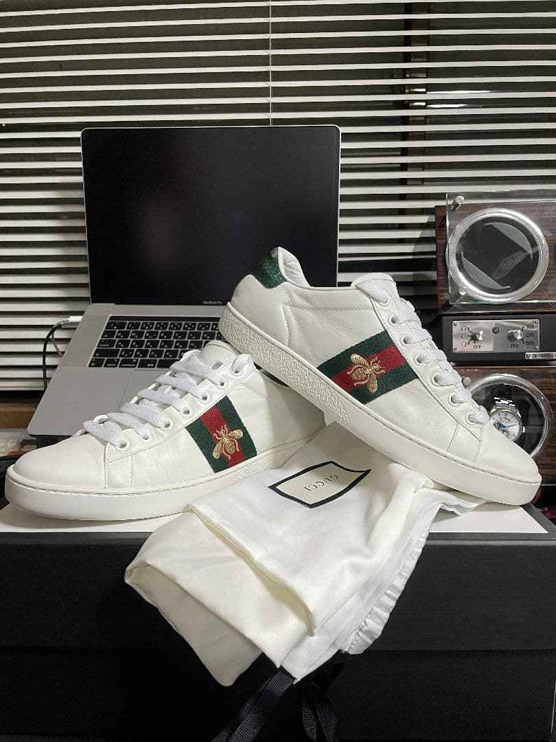 Gucci スニーカー ホワイト/グリーン/レッド