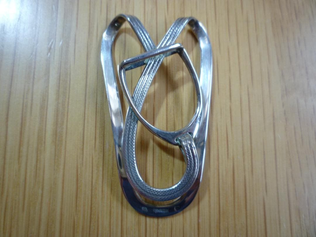 エルメス エトリエ マネークリップ 鐙 シルバー SV 　HERMÈS