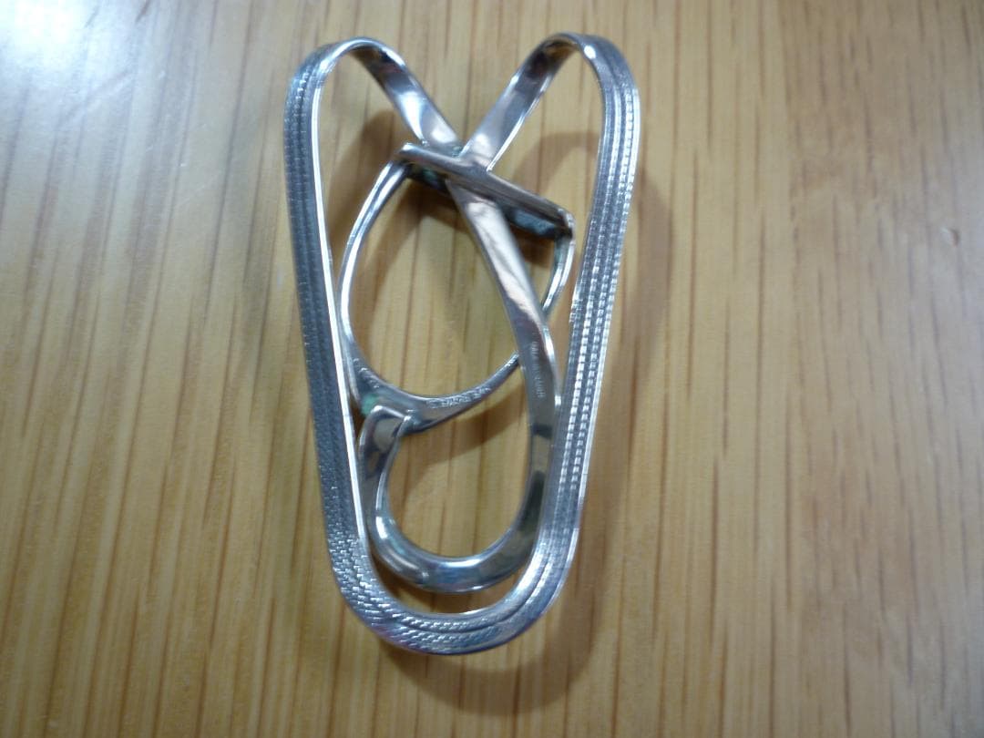 エルメス エトリエ マネークリップ 鐙 シルバー SV 　HERMÈS