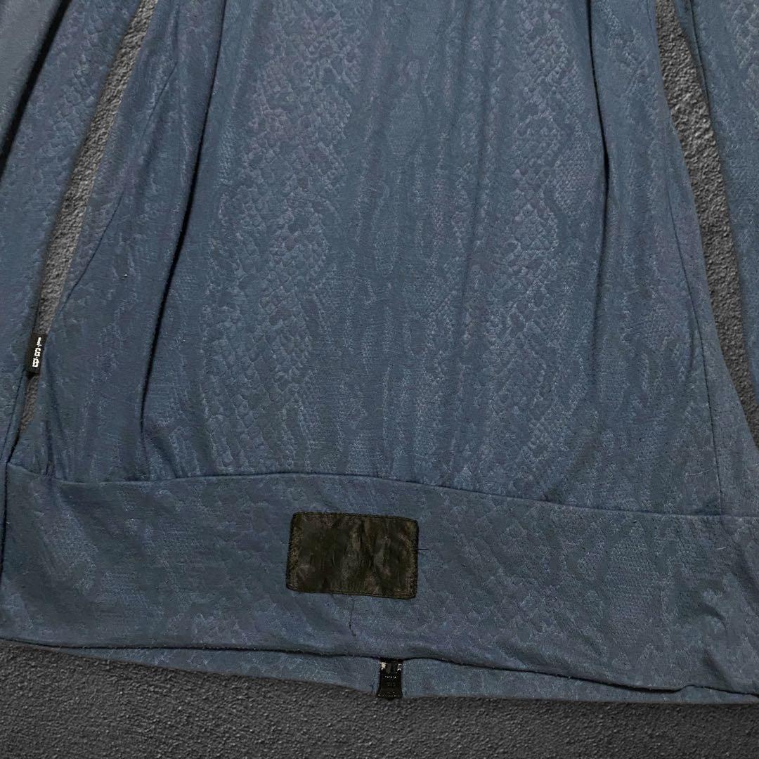 トップス L.G.B. python coated zip-up hoodie
