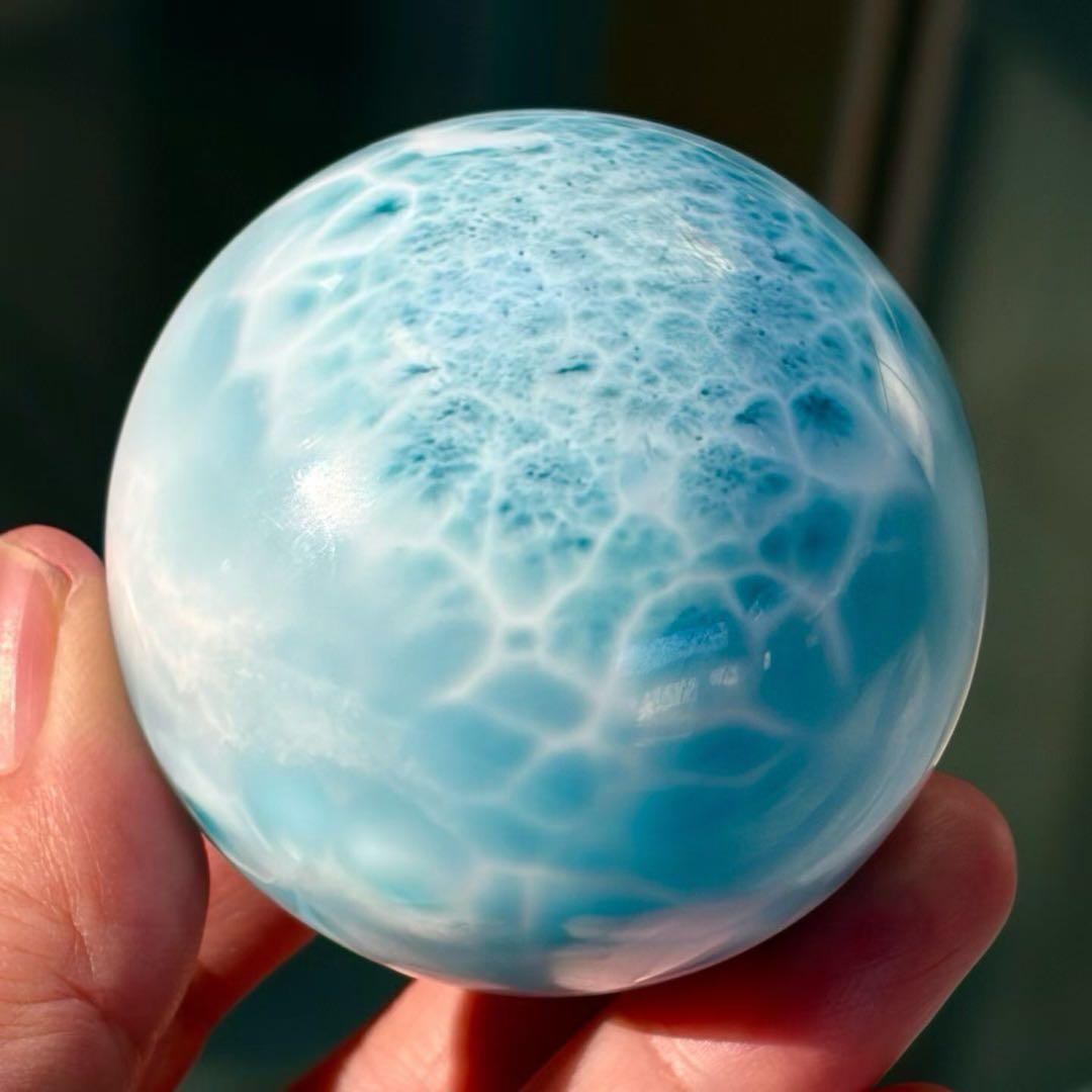 ⭐︎【極上品】天然 ラリマー 置物 53.8mm 236.9g