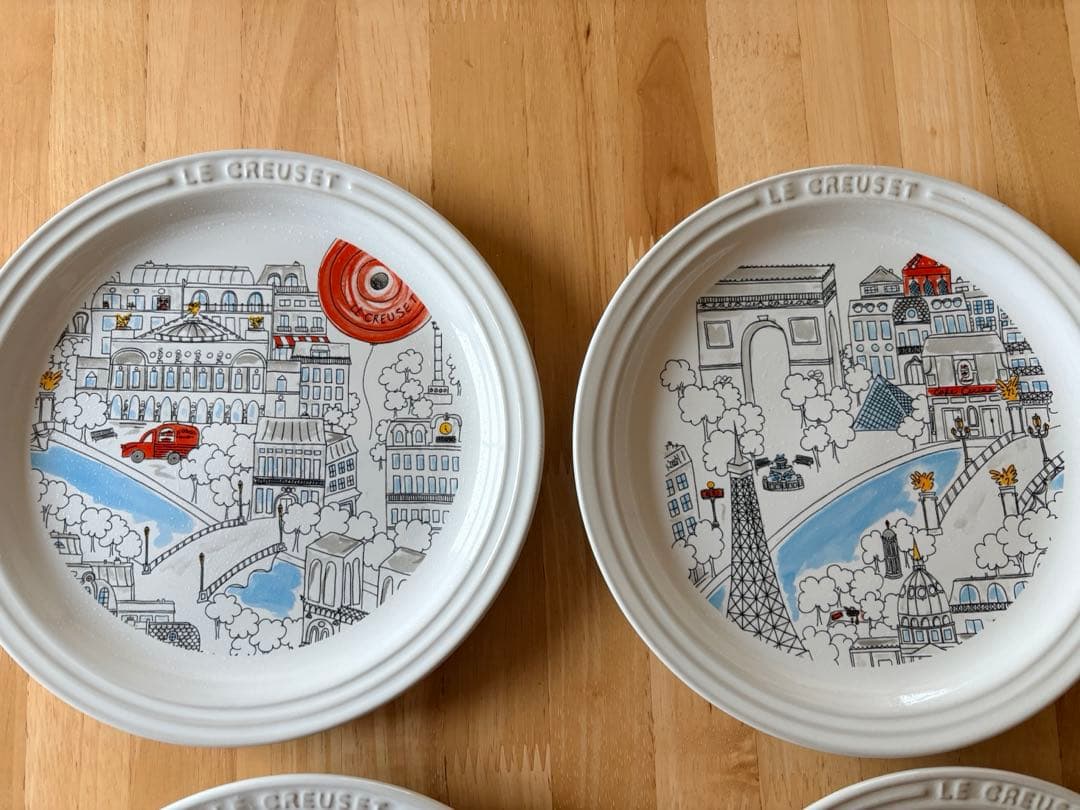 LE CREUSET パリシリーズ　19cmプレート&マグカップ　セット　レア